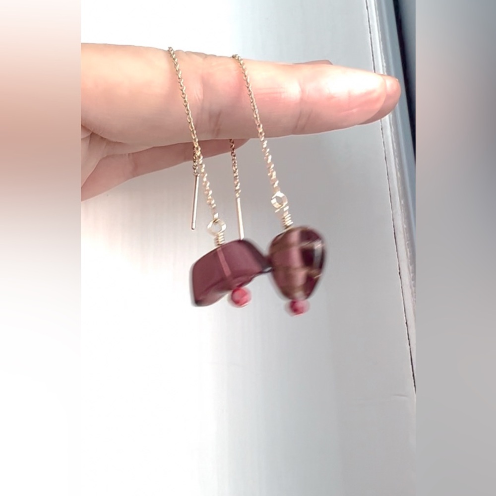 New! Thread earrings - Picture 4 of 6